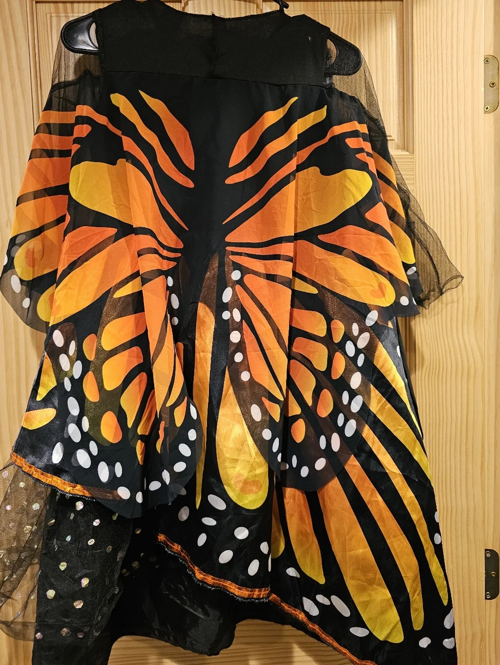 Butterfly Costume Medium Kids Dress Monarch Halloween Girls - Picture 8 of 10